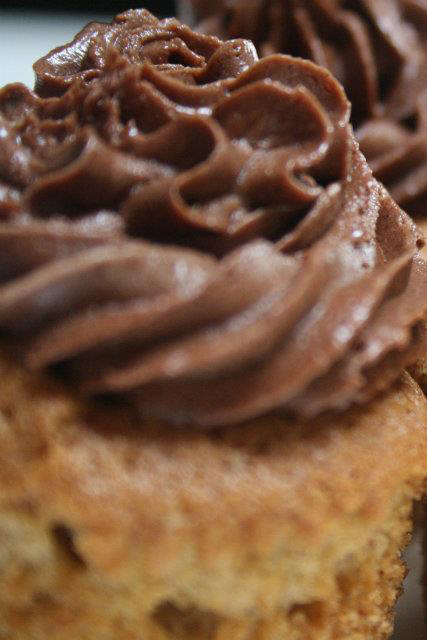 Chocolate topped cup cakes